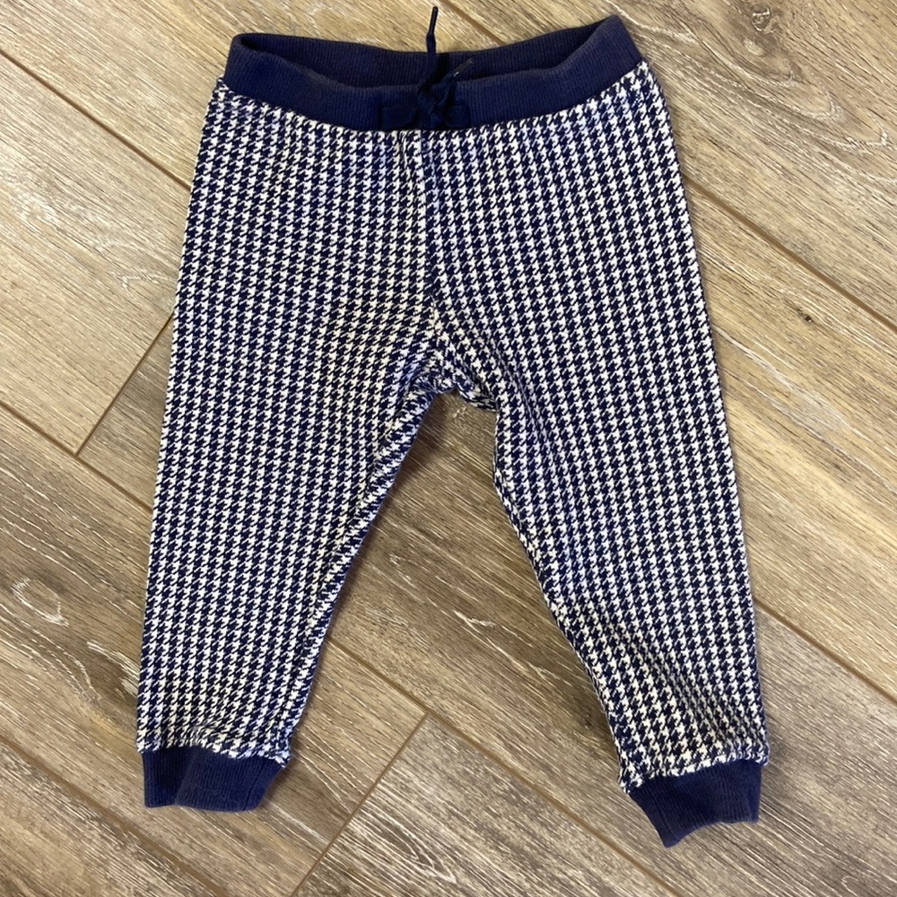 Janie and Jack Houndstoth Sweater Joggers